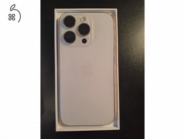 Iphone 15 Pro 256 Gb White Titanium szép állapotban