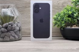 Bontatlan Új iPhone 16 Black 128GB 1 ÉV Apple Garancia Számlával