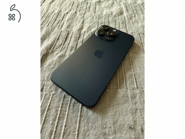 iPhone 15 Pro Max 256GB Blue Titanium , Gyárilag kártyafüggetlen! 2026.10.02-ig garanciális