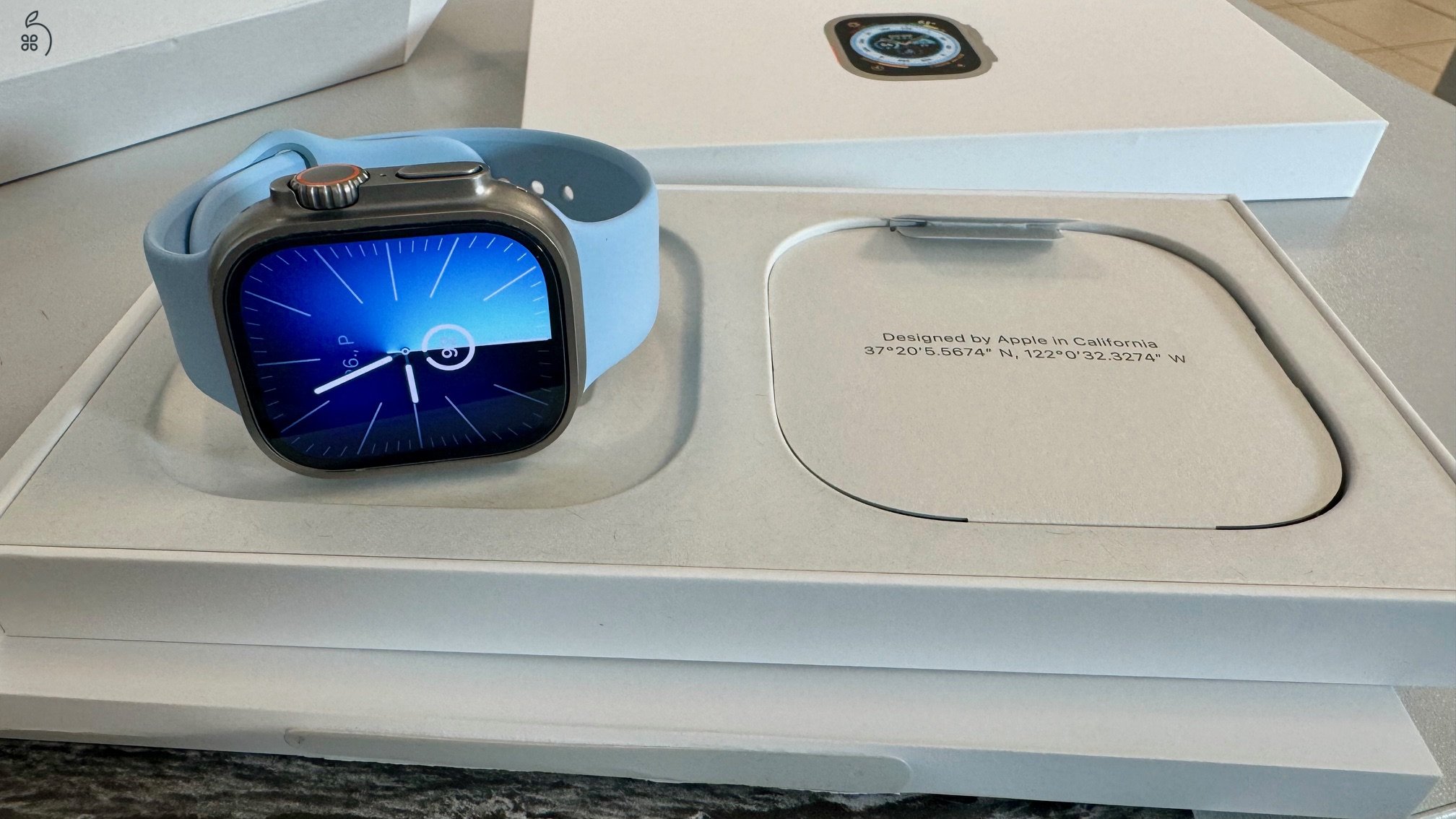 Hibátlan Apple Watch Ultra GPS + Cellular 49mm Titan eladó Akkumulátor: 97%