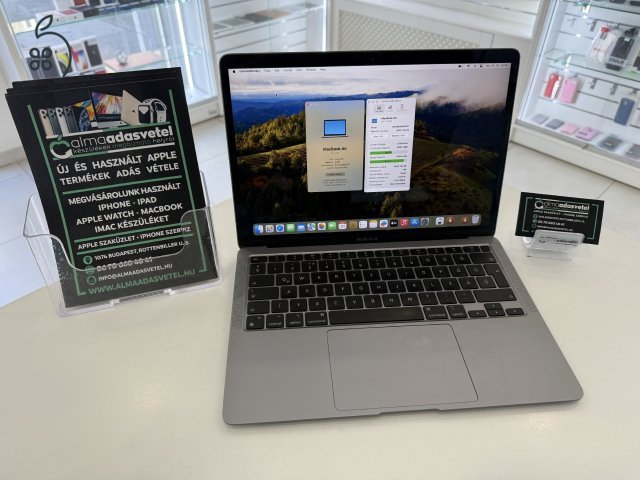 MacBook Air M1 Megkímélt 8GB/256ssd/1-3 hónap gar./92%/p3773