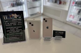 iPhone 13 128GB Pink Független Újszerű/1-3 hónap gar./Akku 100%/p3775