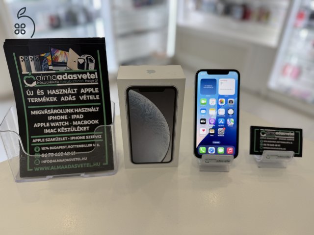 iPhone XR 64GB Független/Mint Az Új/1-3 hónap gar./Akku 100%/p3778