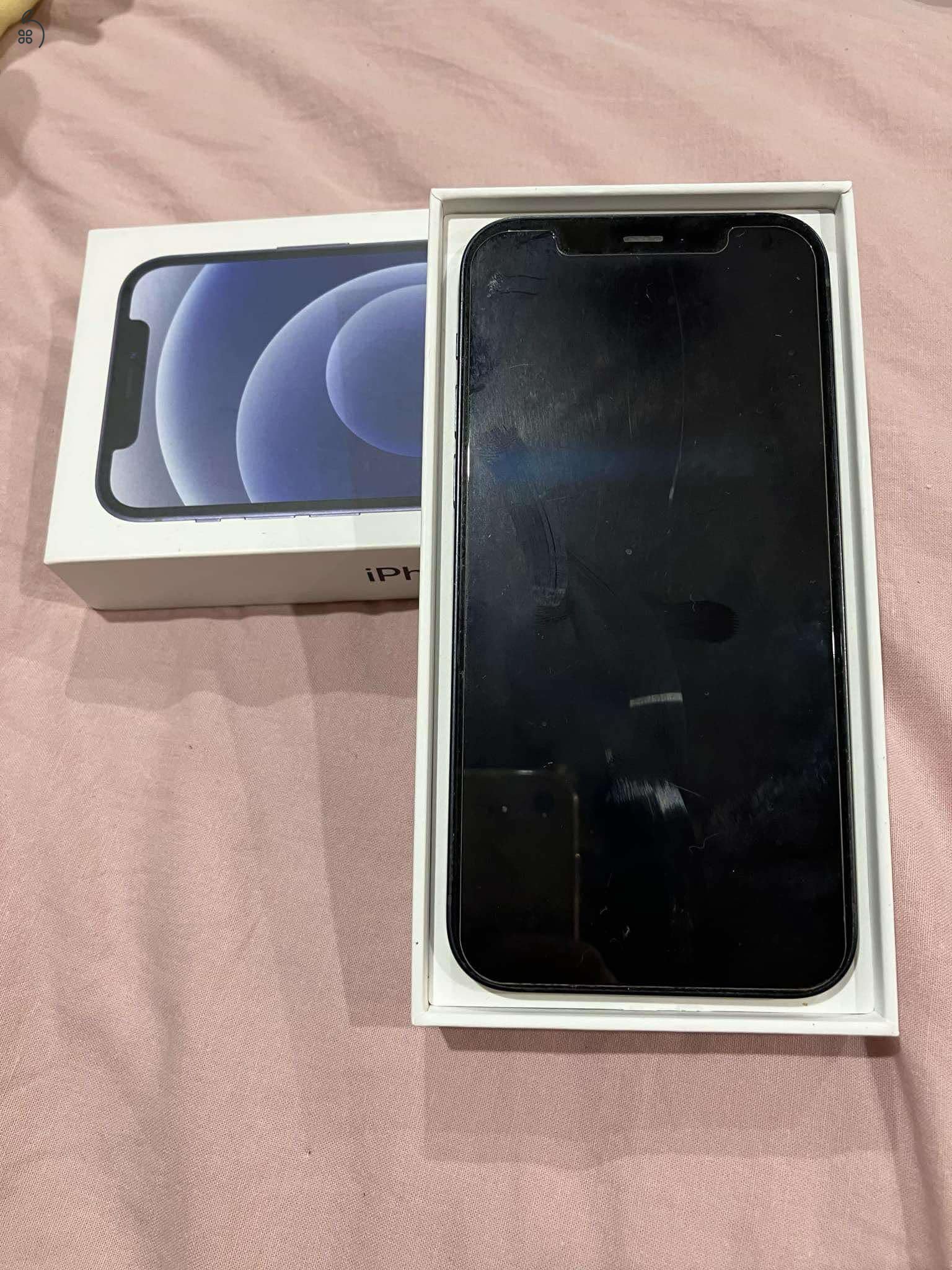 Iphone 12 fekete 64gb