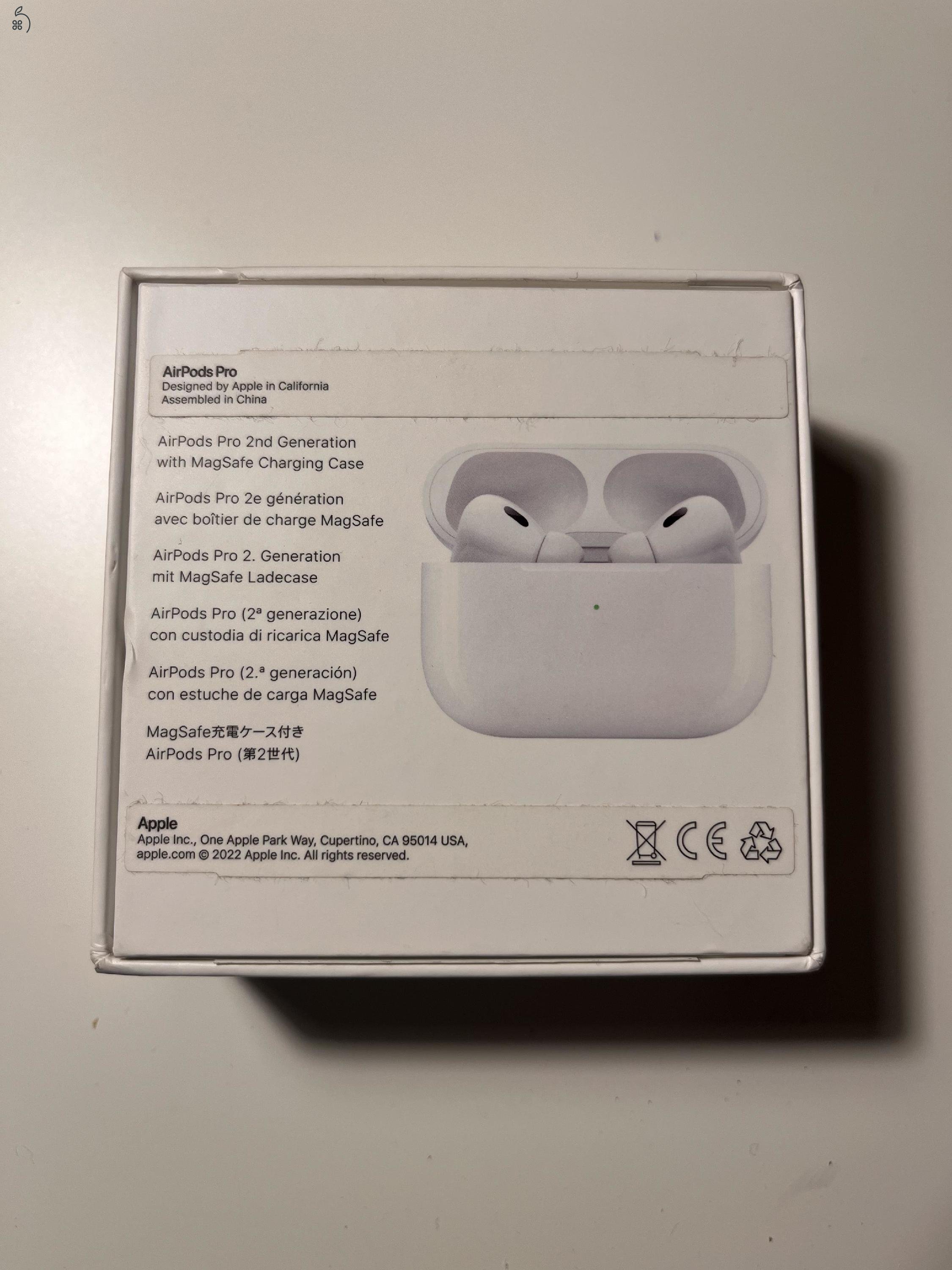 AirPods Pro 2nd gen aktív zajkioltás Magsafe (MQD83ZM/A) (2022)