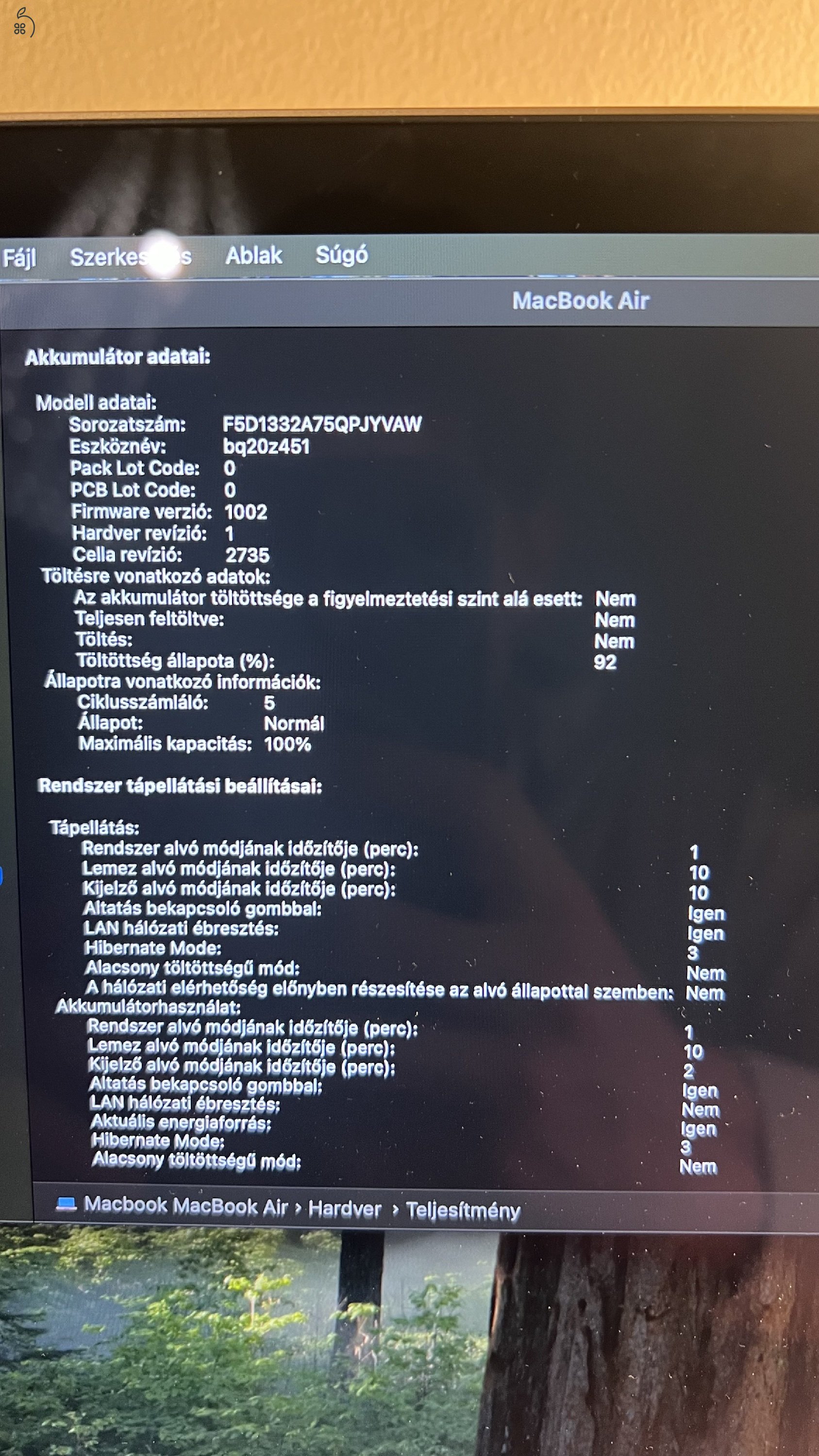 MacBook Air M1 Makulátlan 8GB/256SSD/100% AKKU