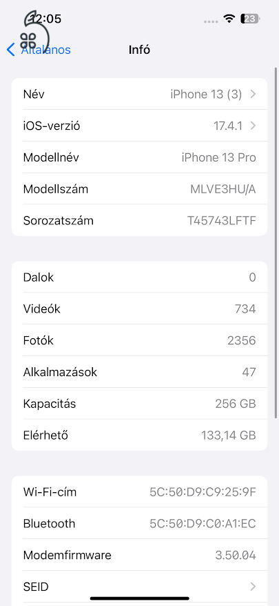 Iphone 13 pro 256gb eladó