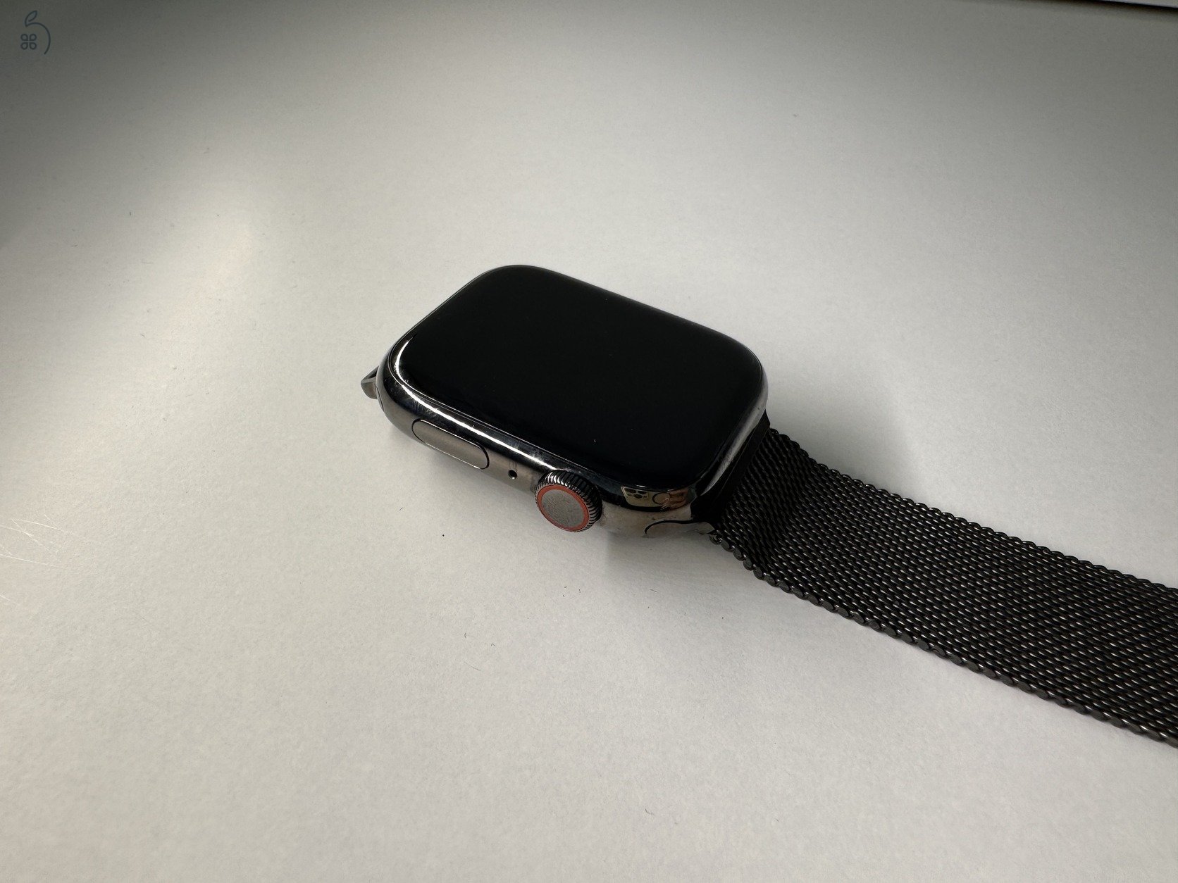 Apple Watch Stainless Steel S8 45mm GPS+LTE eSIM Milanese szíj + 3 ajándék szíj