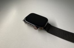 Apple Watch Stainless Steel S8 45mm GPS+LTE eSIM Milanese szíj + 3 ajándék szíj