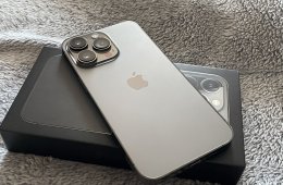 iPhone 13 Pro 128GB kártyafüggetlen - grafit színű, hibátlan állapotú mobiltelefon