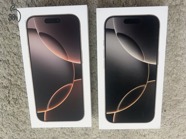 BONTATLAN - iPhone 16 Pro 128 GB - 256 GB / Desert / Natur / Fekete Titán / 1év Apple garancia