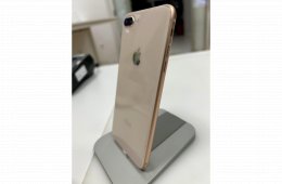 Nagyon szép iPhone 8 Plus 256GB Gold Független 100%-os akku 3 Hó Bolti Gar!