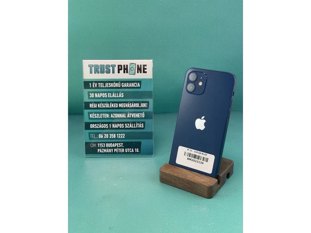 !! 1 ÉV GARANCIA !! iPhone 12 Blue 128 GB – BM2022139 – 100% AKKU