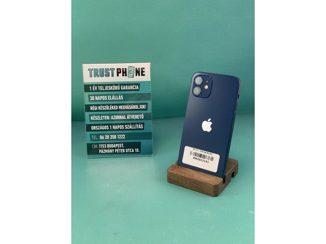 !! 1 ÉV GARANCIA !! iPhone 12 Blue 128 GB – BM2022141 – 100% AKKU