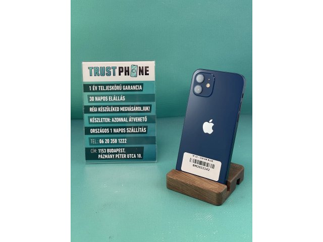 !! 1 ÉV GARANCIA !! iPhone 12 Blue 128 GB – BM2022142 – 100% AKKU