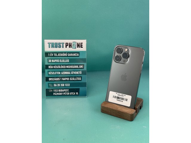 !! 1 ÉV GARANCIA !! iPhone 13 Pro Graphite 256 GB – TRU016 – 100% AKKU