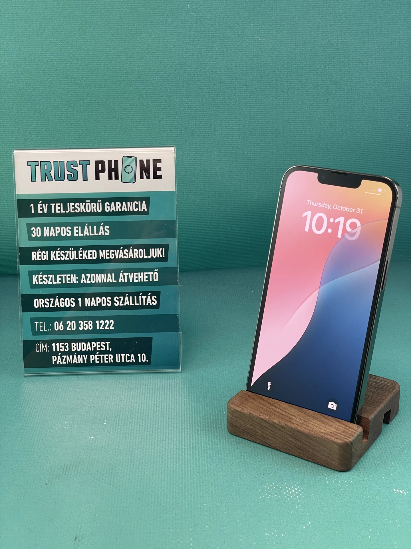 !! 1 ÉV GARANCIA !! iPhone 13 Pro Graphite 256 GB – TRU016 – 100% AKKU