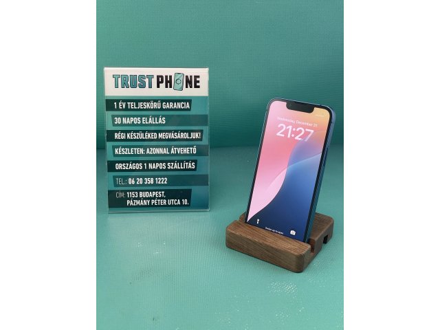 !! 1 ÉV GARANCIA !! iPhone 13 Mini Blue 256 GB – TRU058 – 100% AKKU