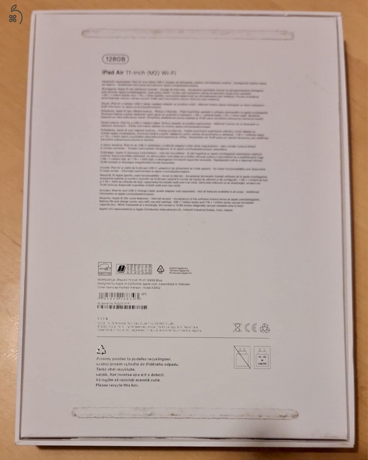 Ipad Air 6.gen. M2 2024  11”   128gb  wifi