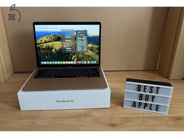 2019 Retina MacBook Air 13 / i5 1.6GHz / 8GB / 128GB SSD / Magyar / Gold