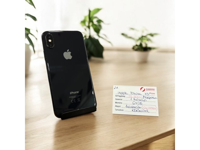 27. Apple iPhone XS - 64 GB - Space Gray - ÚJ AKKU