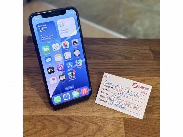 Apple iPhone XS - 64 GB - Space Gray - ÚJ AKKU ( 60.)