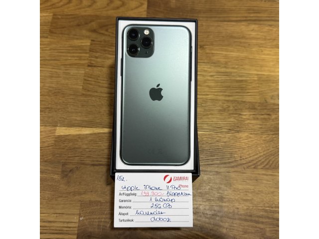 152. Apple iPhone 11 Pro - 256 GB - Midnight Green - Független