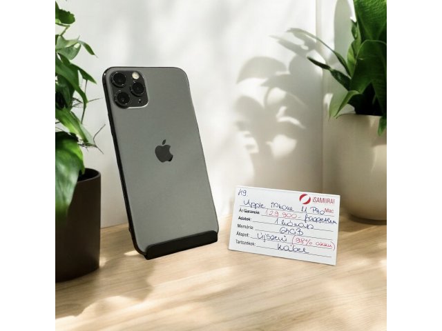 49. Apple iPhone 11 Pro - 64 GB - Grafit - Független - 98% AKKU