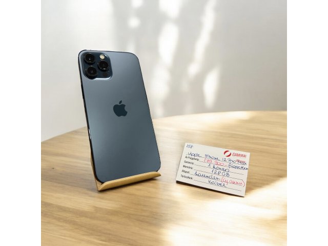 158. Apple iPhone 12 Pro Max - 128 GB - Óceánkék - Független - ÚJ AKKU