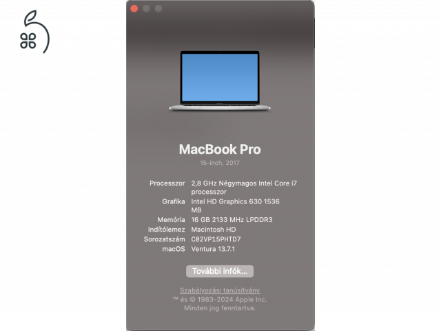 MACBOOK Pro 2017 15