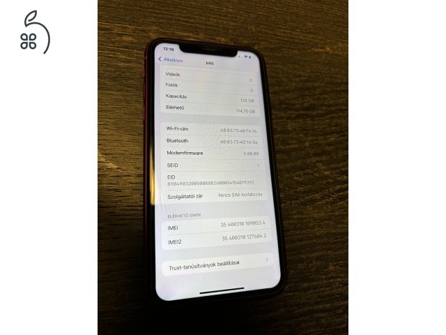 Eladó 128 GB-os iPhone 11 kiváló állapotban tartozékokkal! 