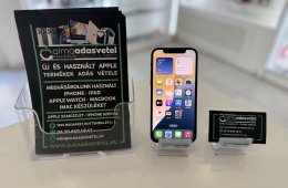 iPhone 12 64GB Független Használt/1-3 hónap gar./Akku 95%/p3789