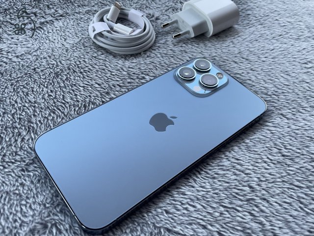 iPhone 13 Pro Max 128GB Gyári Független - Sierra Blue, nagyon szép állapotú mobiltelefon