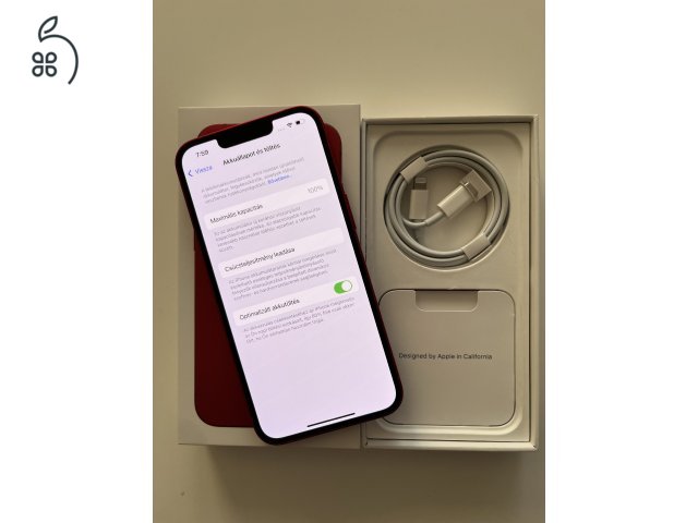 iPhone 13 128GB Új! Csak kipróbált, 13 töltési ciklussal! 