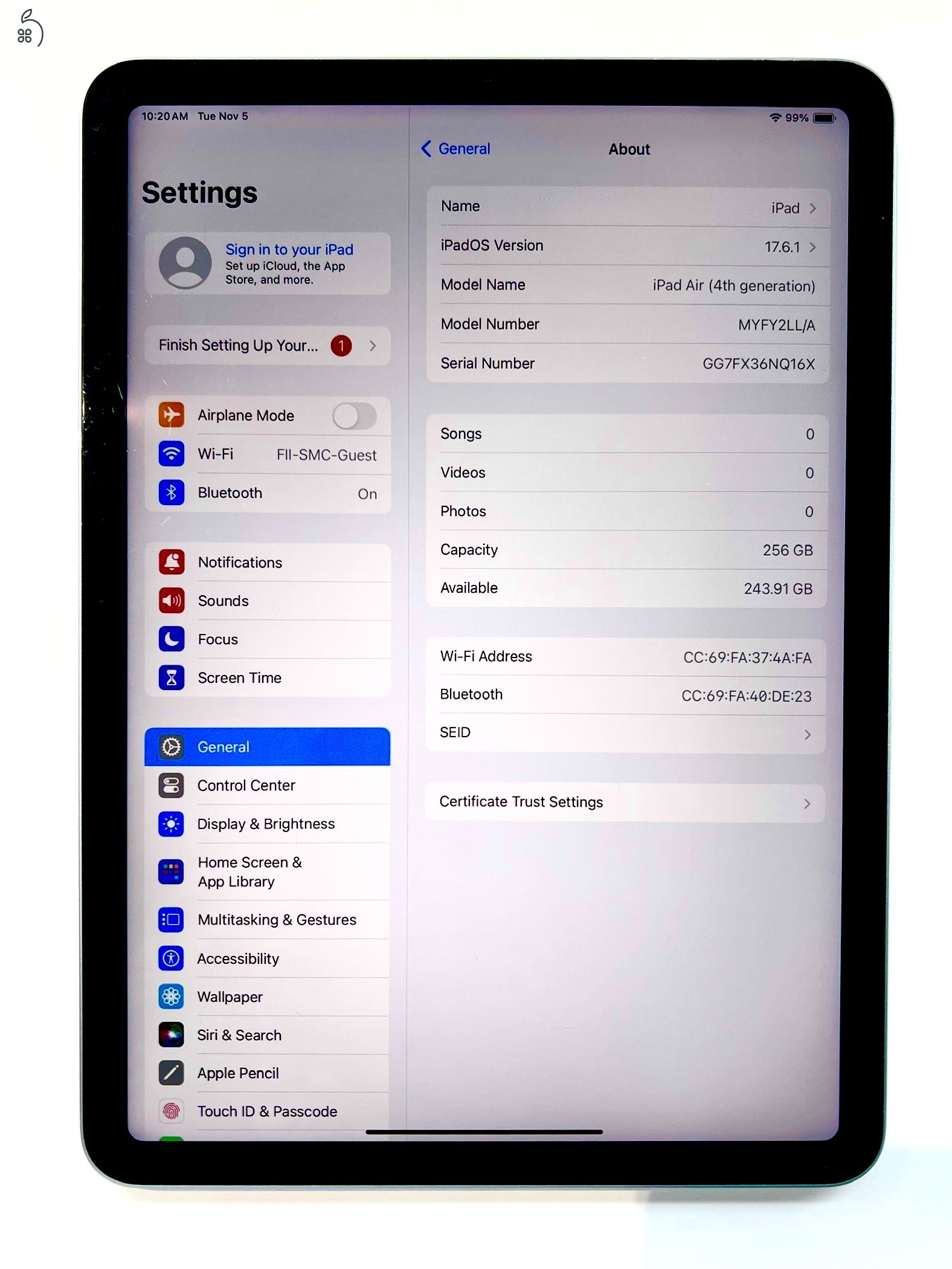 iPad Air 4. generation, 256 GB