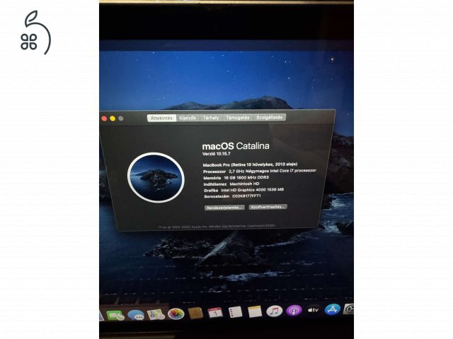 Macbook Pro A1398 eladó!