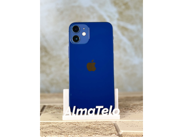 iPhone 12 Mini 64 GB Blue 100% akku szép állapotú - 12 HÓ GARANCIA