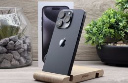 Hibátlan iPhone 15 Pro Black Titanium 128GB 1 ÉV Garanciával Számlával Aksi 100%