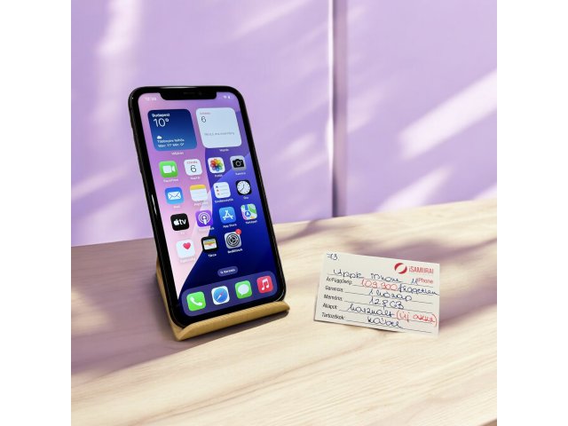 73. Apple iPhone 11 - 128 GB - Fekete - ÚJ AKKU