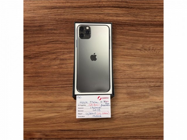 130. Apple iPhone 11 Pro Max - 64 GB - Space Gray - Újszerű - ÚJ AKKU