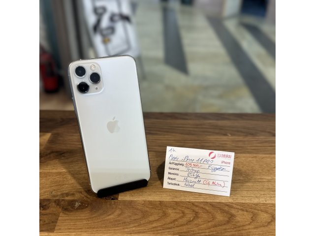 14. Apple iPhone 11 Pro  - 256 GB - Ezüst - 100% AKKU