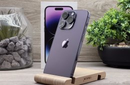 Hibátlan iPhone 14 Pro Deep Purple 128GB 1 ÉV Garanciával Számlával 93% Akksi