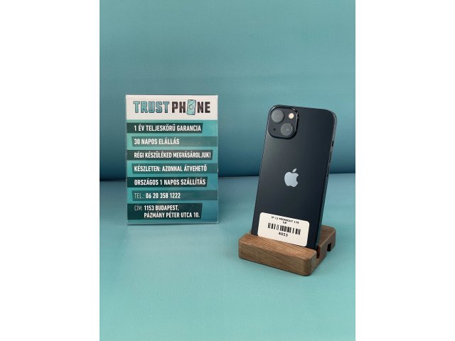 !! 1 ÉV GARANCIA !! iPhone 13 Midnight 128 GB – 4053 – 95% AKKU