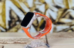 Apple Watch Series 7 S7 45mm Wifi+Cell A2478 Aluminium Starlight szép állapotú - 12 HÓ GARANCIA