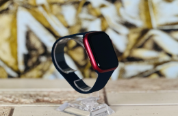 Apple Watch Series 7 S7 45mm GPS A2474  Aluminium PRODUCT RED szép állapotú - 12 HÓ GARANCIA