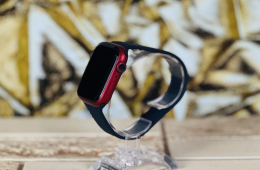 Apple Watch Series 7 S7 45mm GPS A2474  Aluminium PRODUCT RED szép állapotú - 12 HÓ GARANCIA