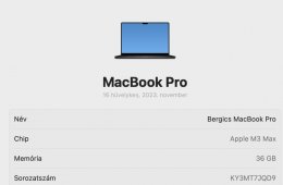 M3 MAX 14C/30C asztrofekete MacBook Pro 16