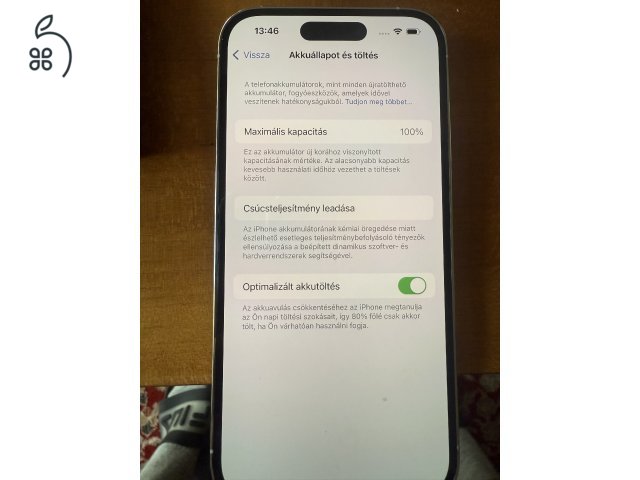 Új Iphone 14 Pro 128 Gb, Silver, független, 100 % aksi