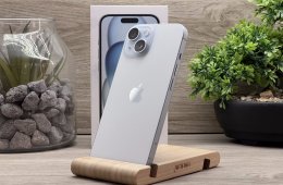 Hibátlan iPhone 15 Blue 128GB 1 ÉV Garanciával Számlával Aksi 91%