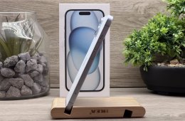 Hibátlan iPhone 15 Blue 128GB 1 ÉV Garanciával Számlával Aksi 91%